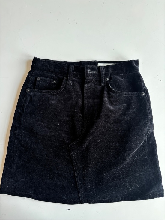 rag & bone Dresses & Skirts - rag & bone Black Corduroy Mini Skirt